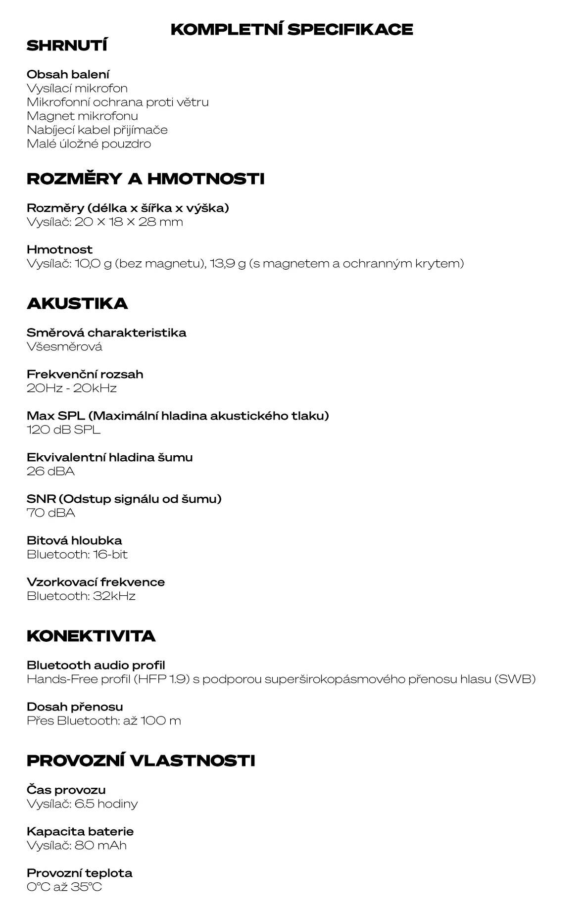 Bezdrátový mikrofon